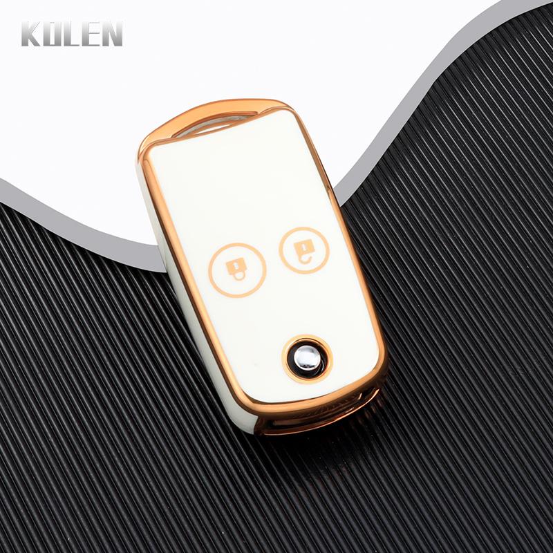 New TPU Car Flip Key Case Cover Shell For Honda Civic Fit Accord CRV HRV Jazz Odyssey For Acura TL TSX ZDX RSX CRZ 2 3 Buttons