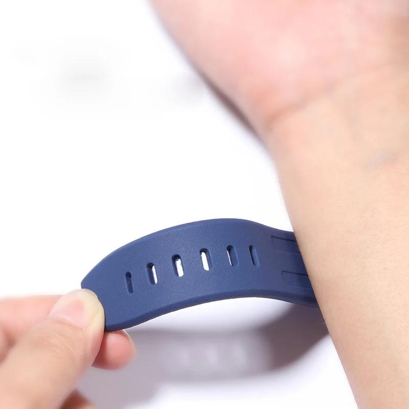 Für AP 15703 Armband Gummi-Uhrenarmband 28mm Schwarz Wasserdicht, Schweißbeständig und Verschleißfest Armband Herren