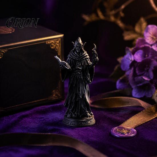 Unique Tabletop Ornament for Fans 3D Printed Elf Wizard Figurine, Dark Magic Gothic Desktop Handcrafted Fantasy Character Model Ornament, Art