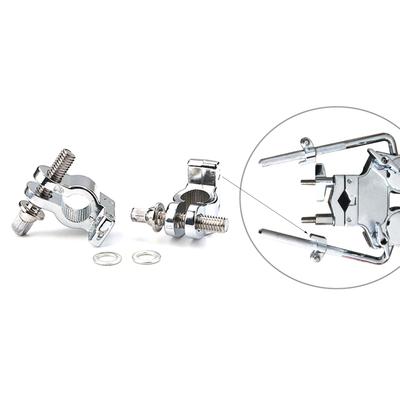 2 Stück Praktischer Trommelklemmenverbinder Trommelgestellklemme Professionelle Trommelhardware Beckenklemme Schlaginstrumentteile