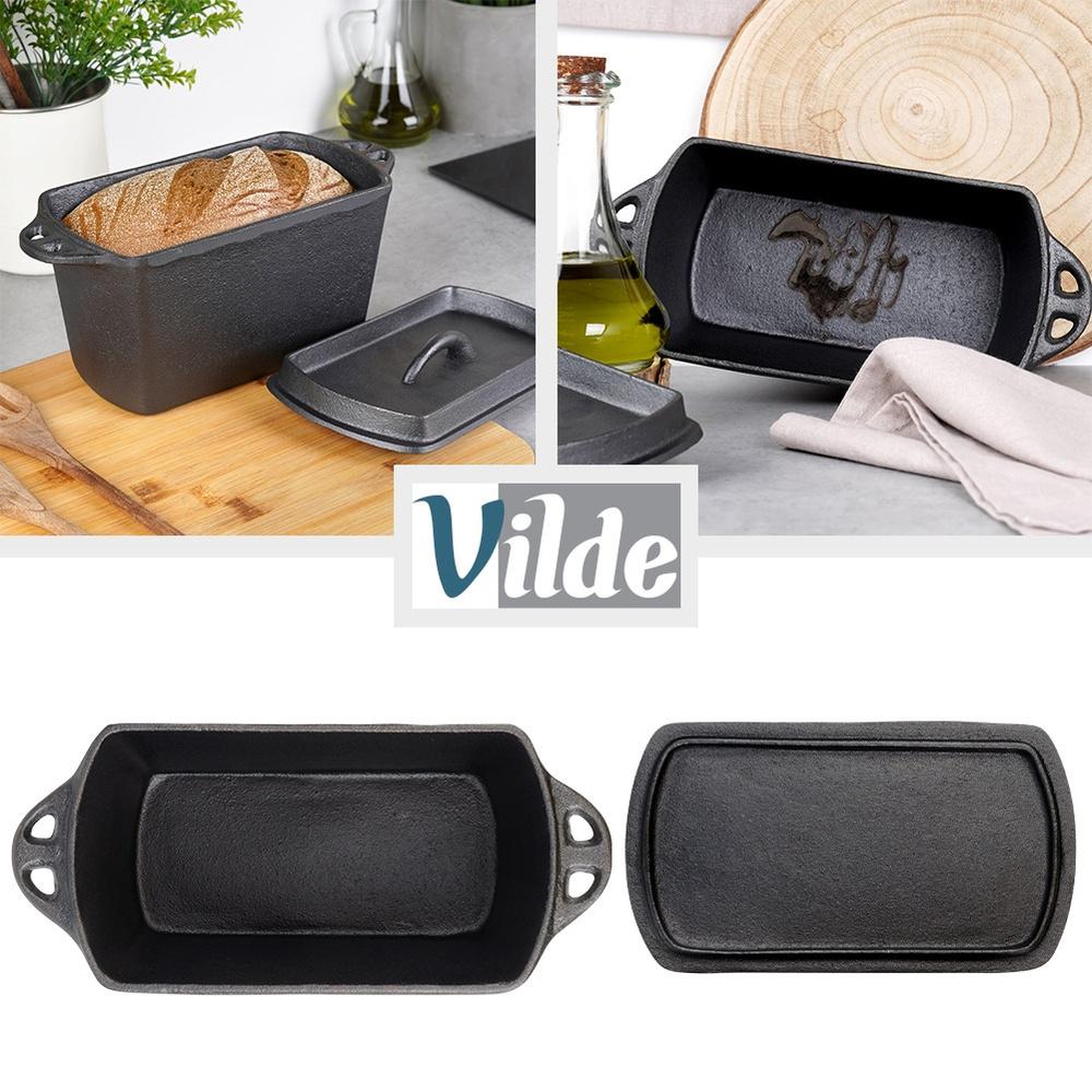 Cast Iron Bread Baking Pan Roasting Pan With Bread Lid