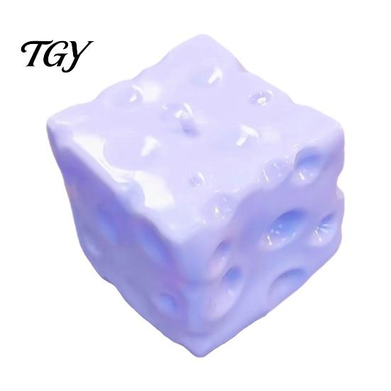 Slow Rebound Fidget Toy Blueberry Cheese Squeeze Toy, Rising Stress Relief for Tactile Kids Adults, Sensory Hand Exerciser Desk Decoration And Anxiety