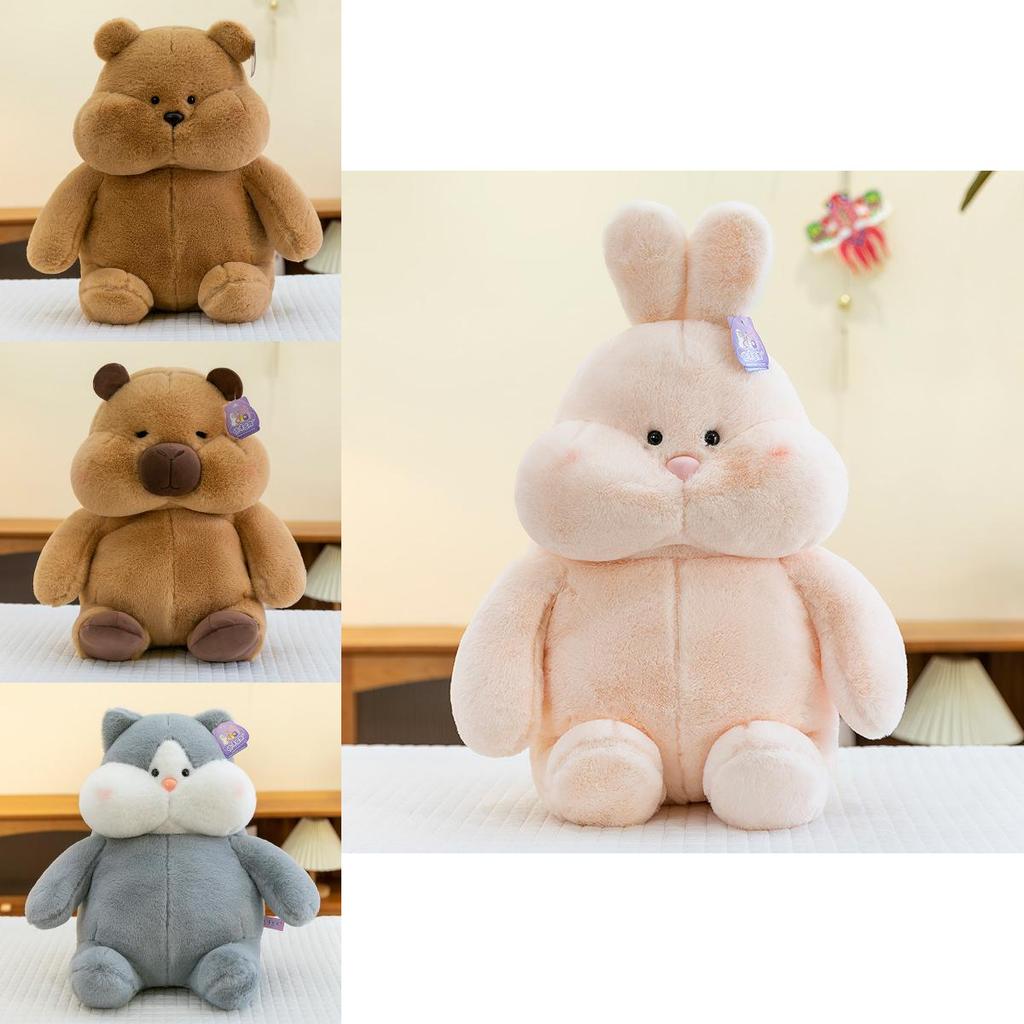 Adorable Capybara Plush Toy With Soft Fur In Husky Brown Bear Rabbit Duck Designs