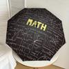 1PC Mathematics Pattern Small Travel Automatic Folding Umbrella, Compact Windproof Umbrella, Automatic Open/Close ,Gift-091529
