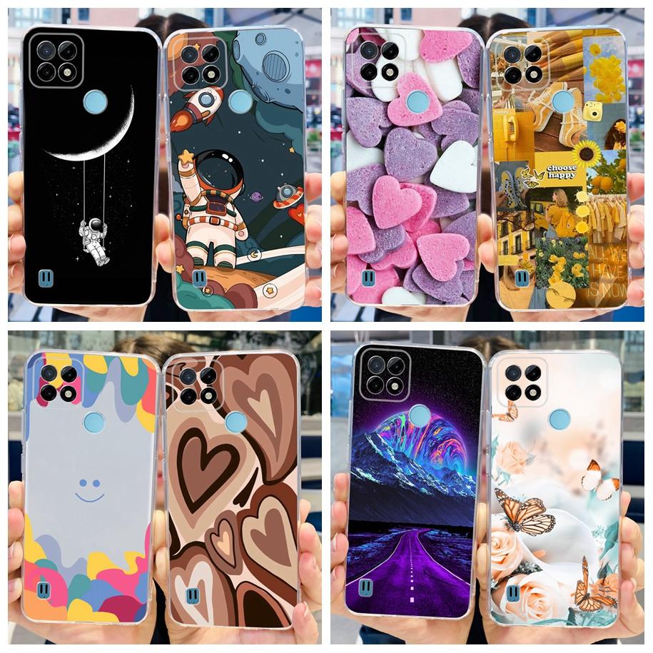 For Realme C21Y Case Realme C21 Phone Case 2023 New Printed Soft Back Cover For Realme C25 C25S C25Y RealmeC21Y Shockproof Coque