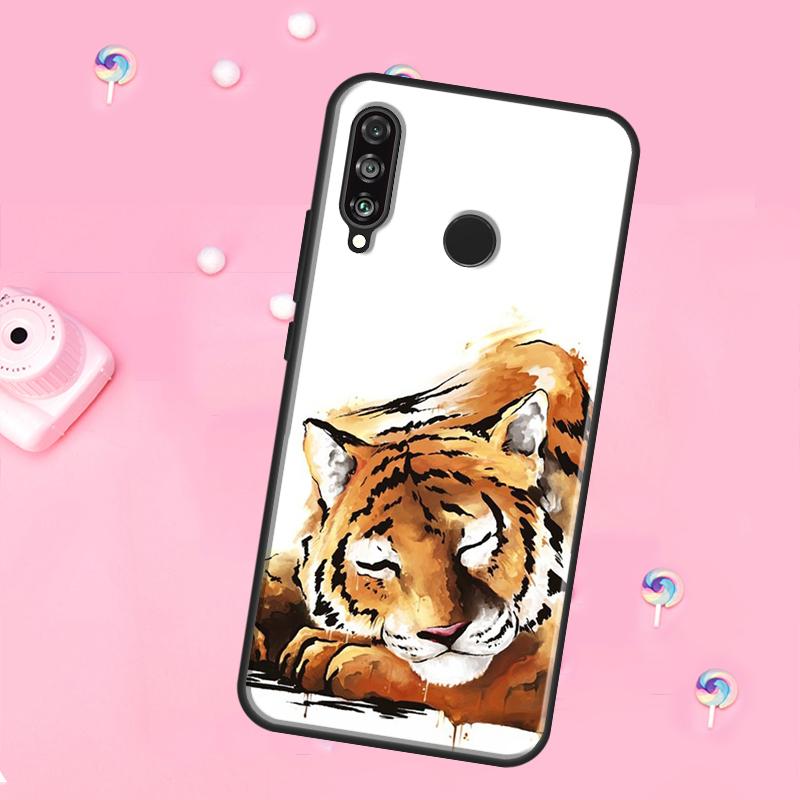 

Animal Tiger Art For Huawei Nova 11 Pro 10 9 SE Y70 Y60 Y90 Y61 Y91 Y73 Y72 12s 12i 11i 8i P30 P40 Lite Case Huawei Nova 5T