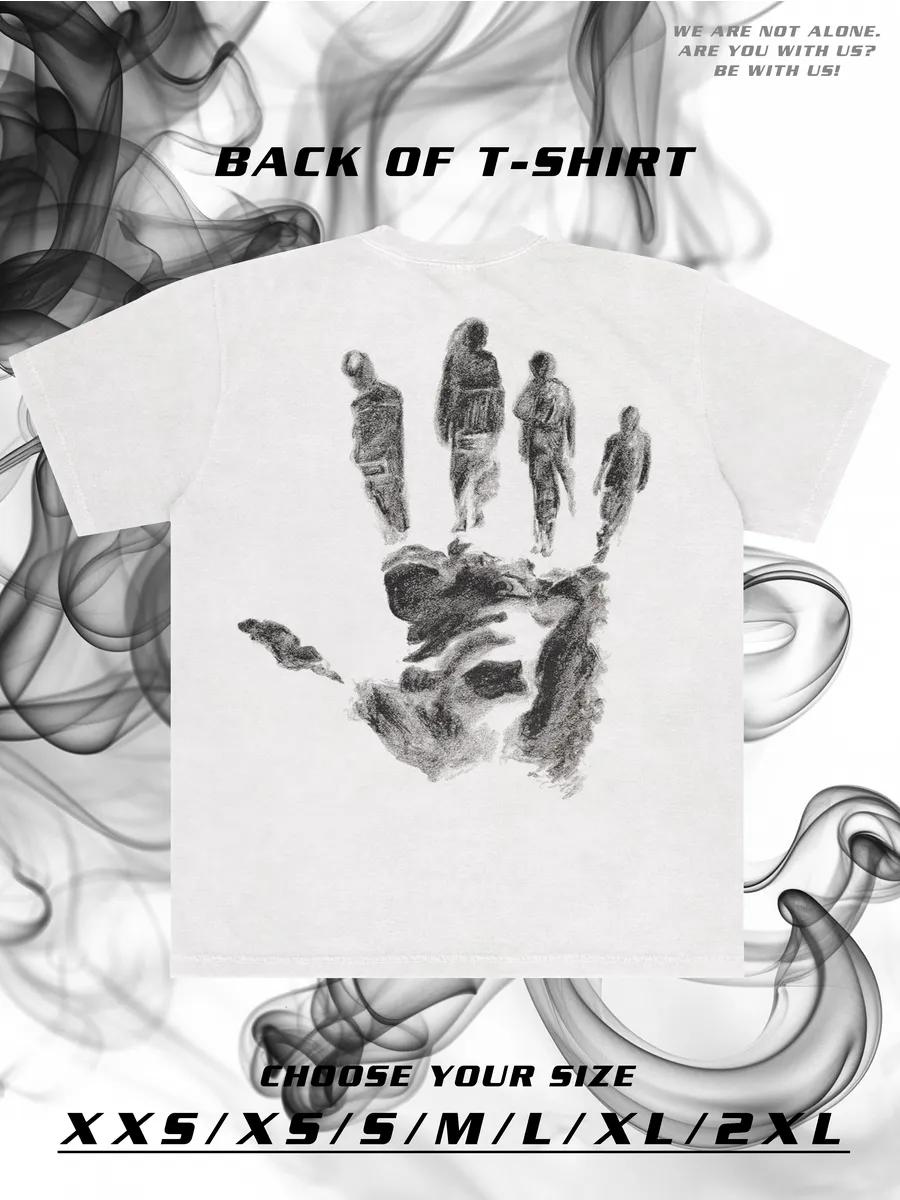 Basic cotton oversized T-shirt with print S