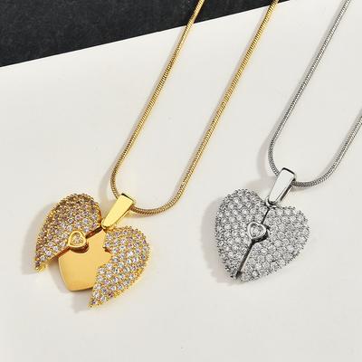 Open and Close Love Necklace for Women, Fashionable and Versatile Exquisite Accessories Gifts