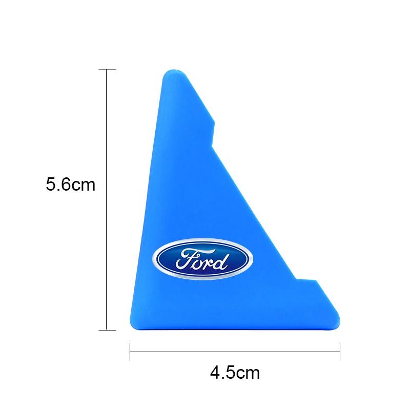 Car Sticker 2026 2025 Hot 2PCS Silicone Car Door Corner Cover Bumper Collision Anti-scratch Protector For Ford Focus Fiesta EcoS