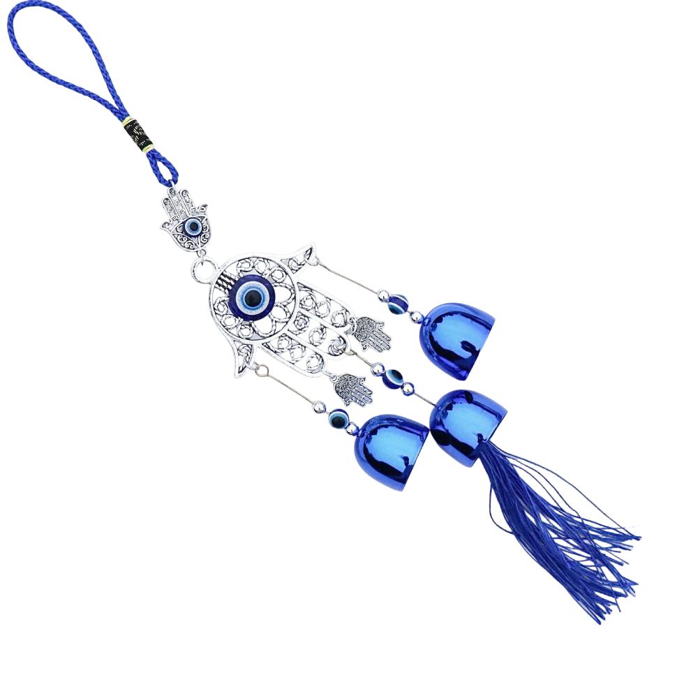 Bells Blue Eyes Wind Chime Handmade Metal Wind Music Bell Car Pendant  Garden Decoration