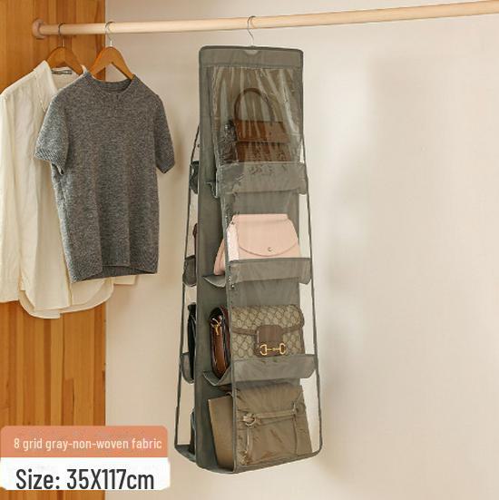 Hanging Wall-Mounted Bag Organizer for Wardrobe Storage