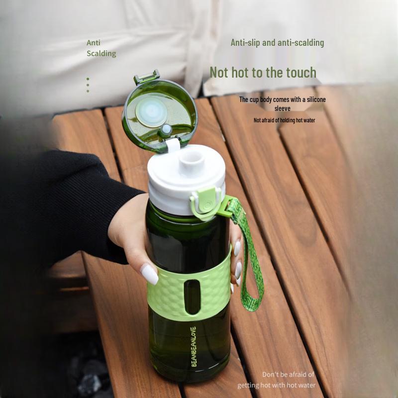 BEANBEANLOVE 518ml Tritan Portable Sport Water Bottle