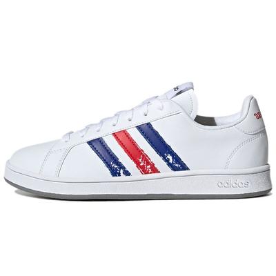 Grand Court Base Beyond Paint Stroke - Weiß Königsrot Herren Sneaker Wolkenweiß Königsblau GX5761
