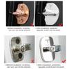 Car Sticker 2025 Hot 4 PCS/Set Fashion Stainless Steel Car Covers Door Lock Protecting Cover For Tesla model 3 model X Y Auto Ac