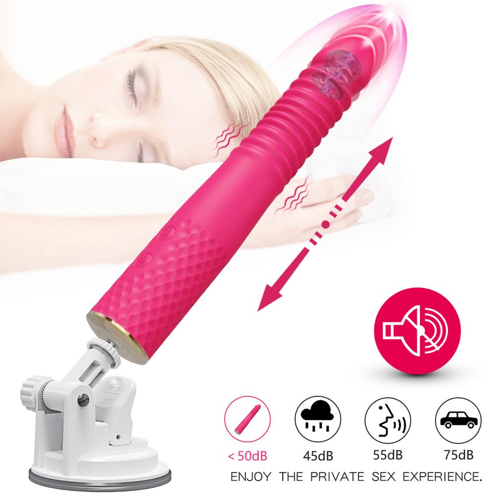 Automatic Machine Telescopic Dildo Vibrator Female Sexs Toy Women Vagina Masturbation Penis G Spot Clitoris Stimulator Massager