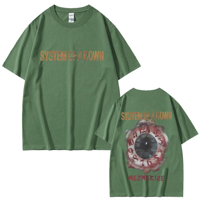 System of A Down Mezmerize Tshirt Unisex Women Clothing Gothic Rock Oversized T Shirt Unisexs 90s Vintage Alternative Metal Tshirts