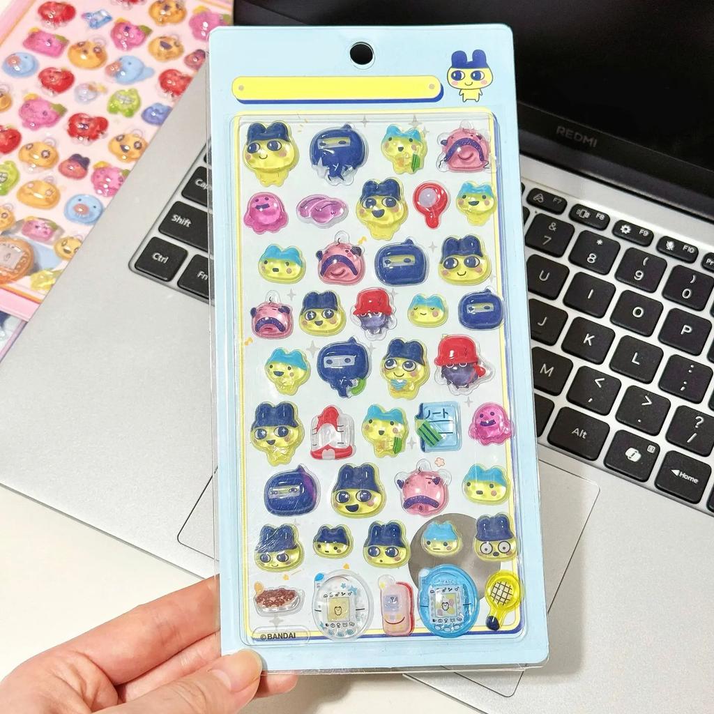 Tamagotchi 3D Stickers - Cute Cartoon Multi-color Decals Perfect for Kids DIY Decor and Lovely Craft Lovely Gifts for Children