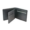 Inden Bill Compartment No Coin Black Background X Black Wickerwork Pattern [Indenya] Bi-fold Wallet, F, Purse, Deerskin, Lacquer, 2009-01-158