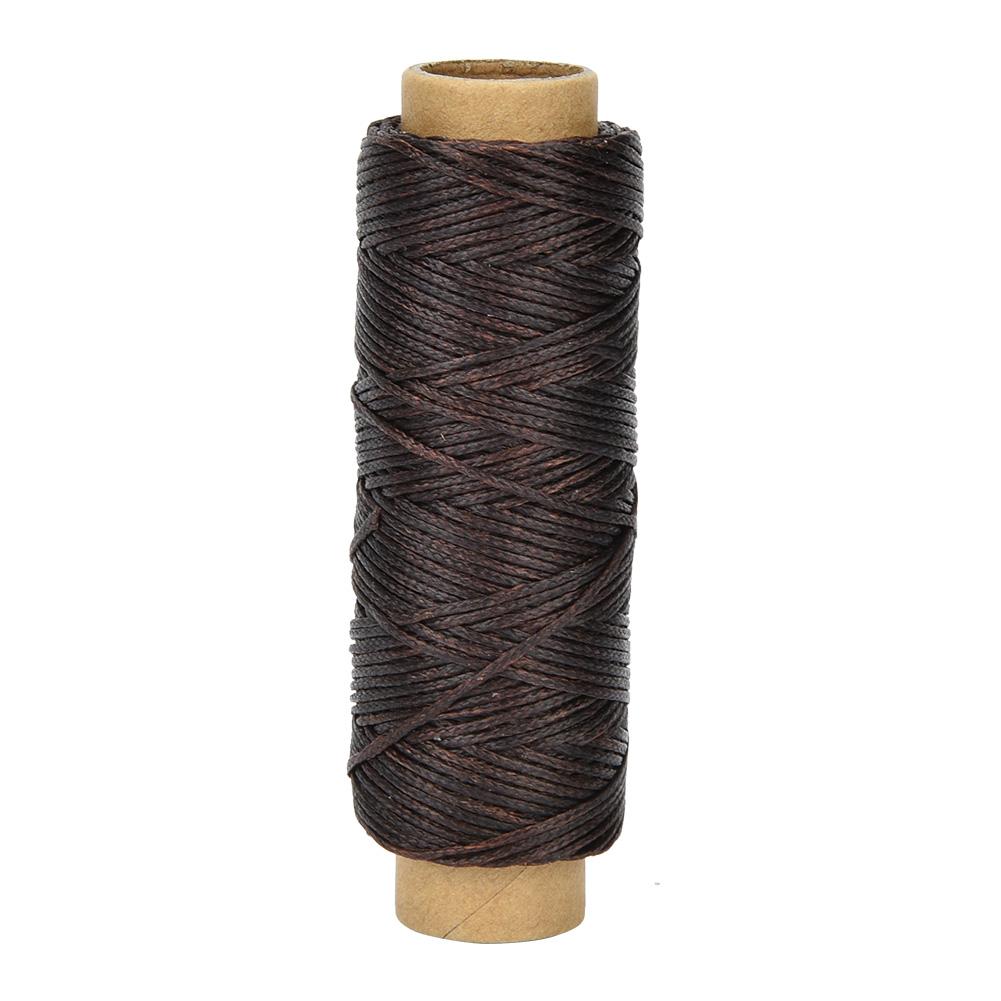 Рулон 50 метров 150D 16 Кожевенное ремесло Плоская швейная нить Ручная строчка Вощеная нить Khaki