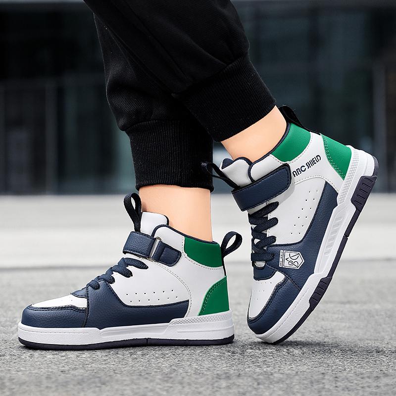 Children's Fashion Thick Bottom High Top Casual Board Shoes Outdoor Casual Sports Shoes 28-39