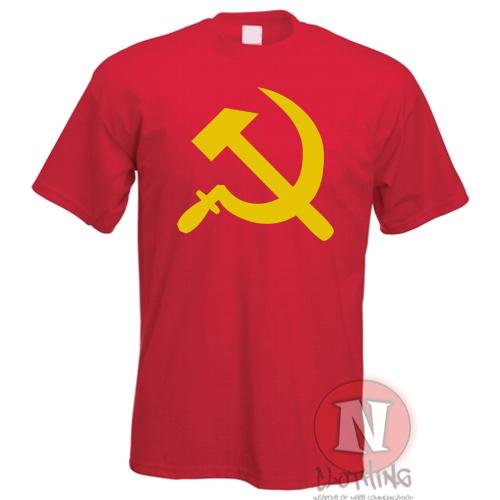 Martillo Hoz Camiseta Estilo Retro Urss Comunista Ruso Frío Guerra Camiseta