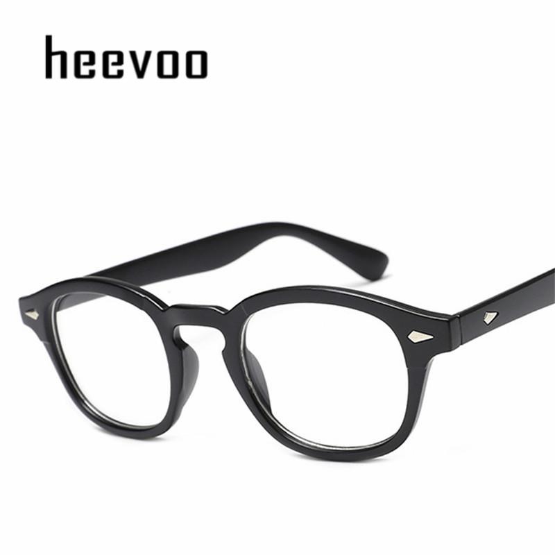 

Johnny Depp Eyeglasses Men Spectacle Frame Lemtosh Style Glasses Transparent Lens Brand Designer Computer Male Round Vintage матовий чорний колір