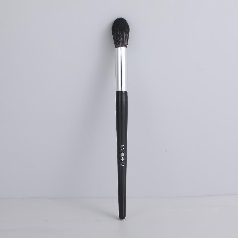 Silk Family Makeup Brush Set: Contour, Loose Powder, Blush, Blending, Eyebrow, Eye & Nose Shadow Brushes.