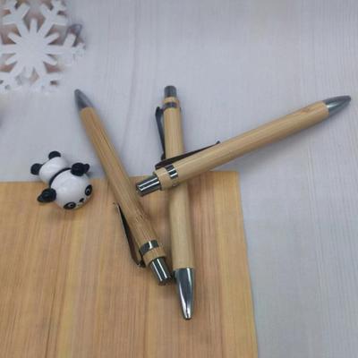 4er Set Bambus Holz Kugelschreiber 1,0 mm Rundspitze Blaue Schwarze Tinte Signatur Kugelschreiber Büro Schule Schreibwaren