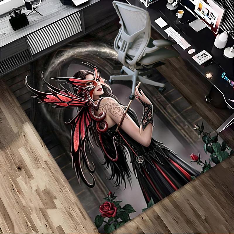 Fairy Art Living Room Nonslip Area Rug Soft Carpet For Bedroom Game Playroom Sofa Office Home Decor Doormat Christmas Gift
