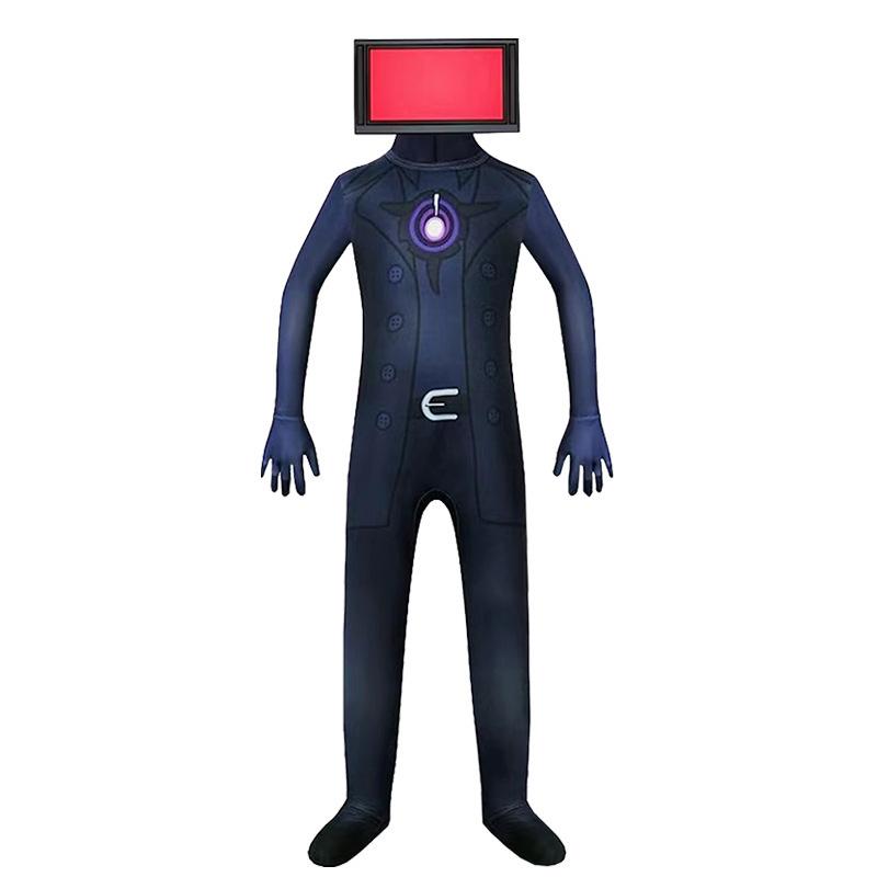 New ibidi toilet costume halloween toilet man surveillance man onesie game funny suit