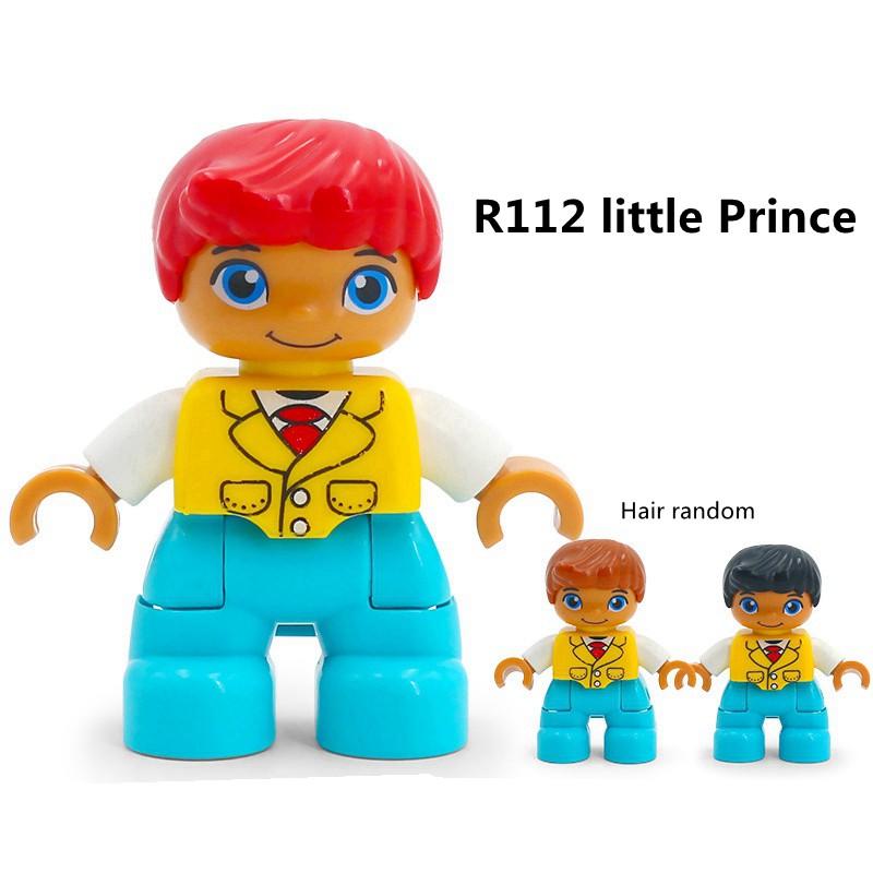 Duplo Action Figures Family Member Police Doctor Big Size Building Blocks Diy Education Kids Toys