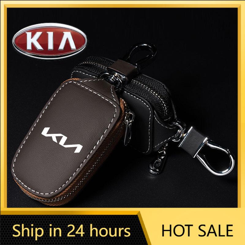 2026 Het Bilklistermärke Bilnyckel Plånböcker Hushållsnycklar Organizer Dragkedja Nyckelfodral Väska Unisex Påse Plånbok För Kia Rio 3 4 K2 K3 X-L