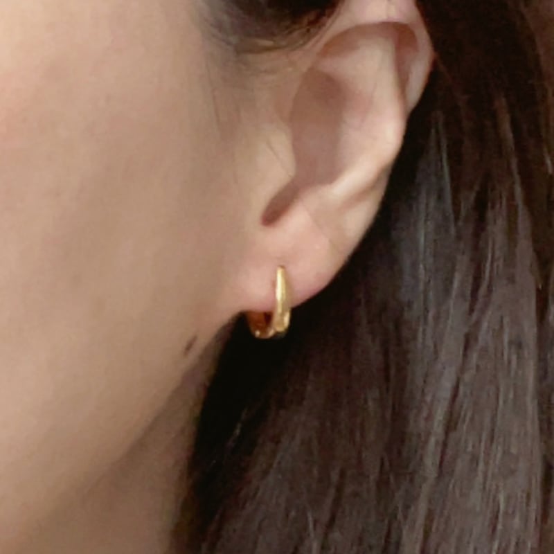 ELYONA ELA 01 Earrings One-Touch Slick Earrings (gold)