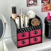 Niedliche Aufbewahrungsbox für den Schreibtisch, große Kapazität, Aufbewahrungsbox für Kosmetik, Make-up-Schubladen-Organizer, Mehrzweck-Stifteetui für Kinder