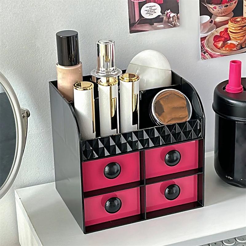 Niedliche Aufbewahrungsbox für den Schreibtisch, große Kapazität, Aufbewahrungsbox für Kosmetik, Make-up-Schubladen-Organizer, Mehrzweck-Stifteetui für Kinder