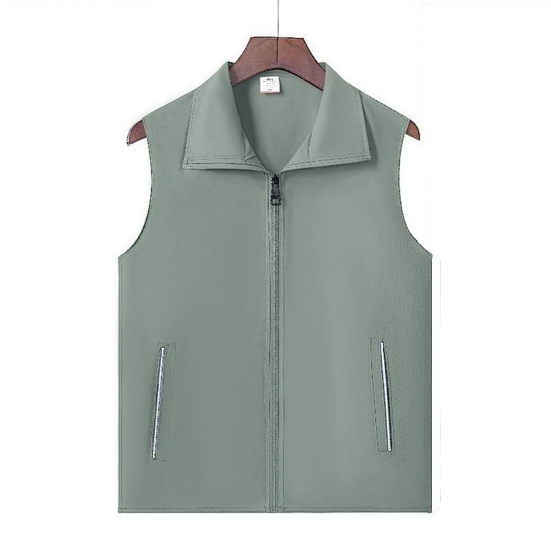 Outdoor Men's Pocket Vest Jacket Pographer Vest Worker Electrician Welder Car Repair Work Vest high-end custom logo