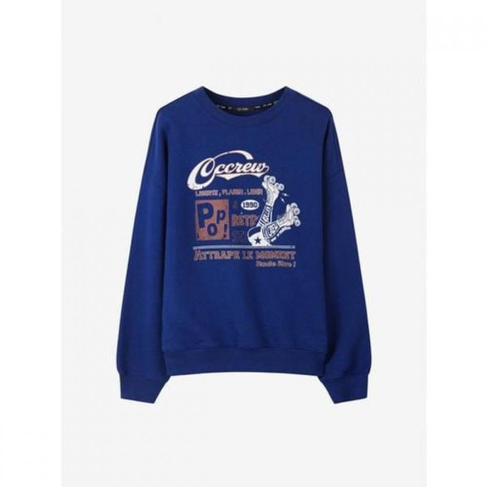 Cc Collect Vintage Roller Printing Sweatshirt C254psm705