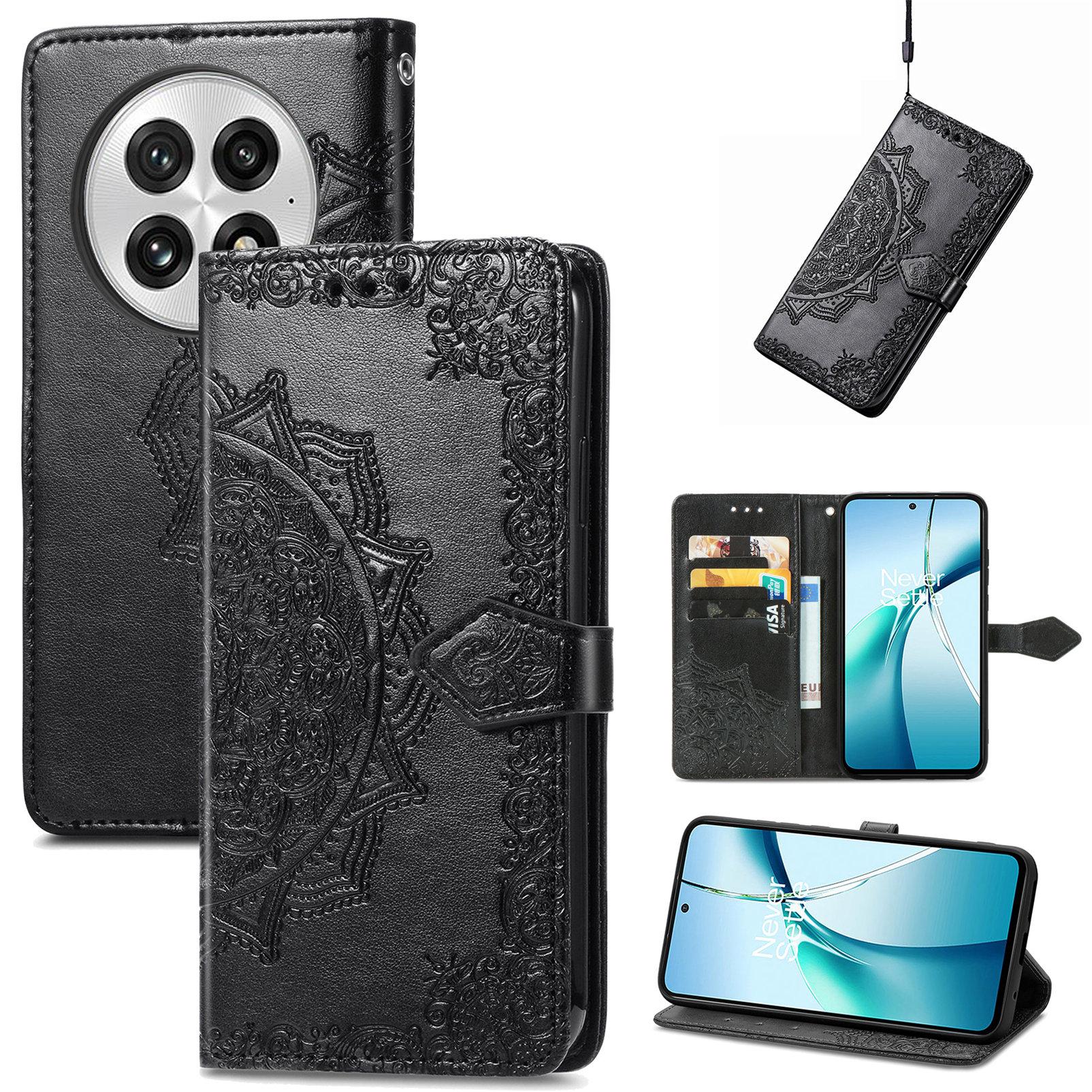 For OnePlus 13 Wallet Case Mandala Flower Leather Phone Cover Stand D
