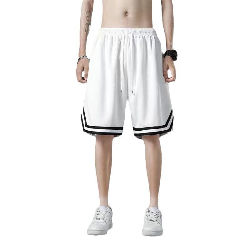 Men's Casual Summer Shorts Pants Sports Basketball Pants Capri Pants Loose Outdoor Quick Drying Ice Silk Sport Short