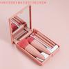 5pcs Travel Size Makeup Brushes Set Mini Makeup Brushes, Small Complete Function Cosmetic Brushes Kit With Case And Mirror Perfe