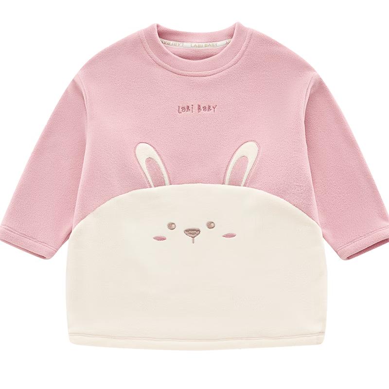 Labi Kids Double-Sided Fleece Long Sleeve Round Neck Top 100