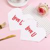 Red Heart Dinner Napkins Decorative Paper Hand Towels Valentines Day Napkins Valentine's Day Supplies Beautiful Love Napkins For
