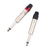 Wtyczka Audio 6,35 mm Wtyczka Mute Złącze Gniazdo Mono Montaż Mikrofon Złącze Z Funkcją Mute