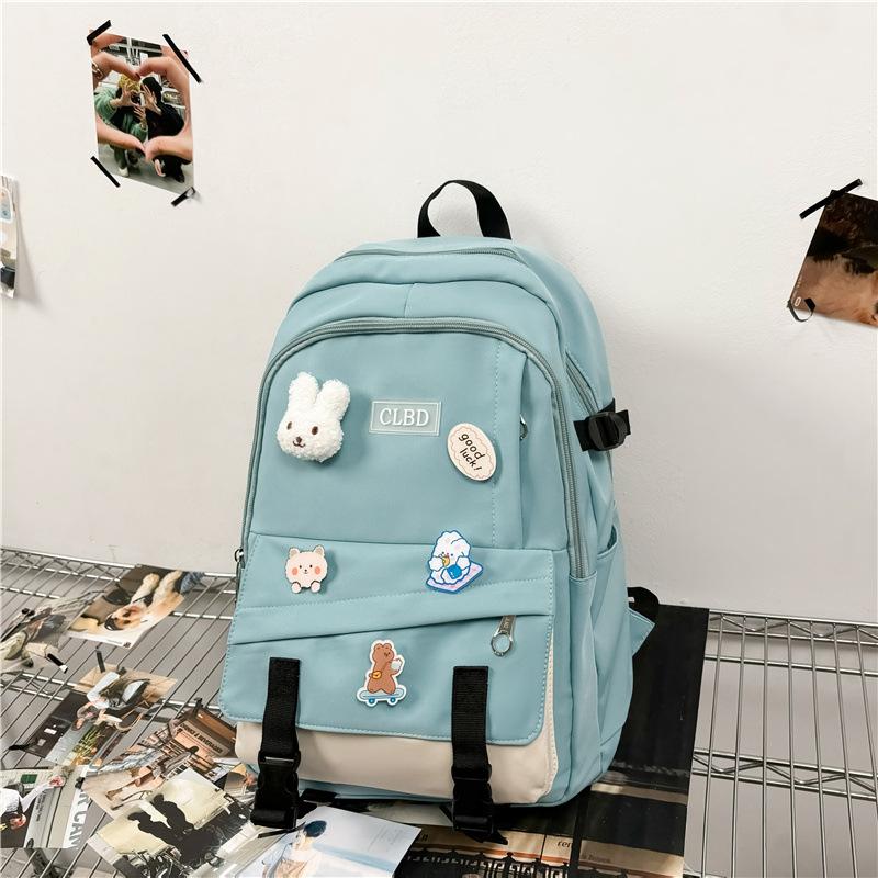 High Value, Fresh and Sweet Backpack, Color Contrast for Junior High School Students, Lightweight and Large-capacity Backpack.
