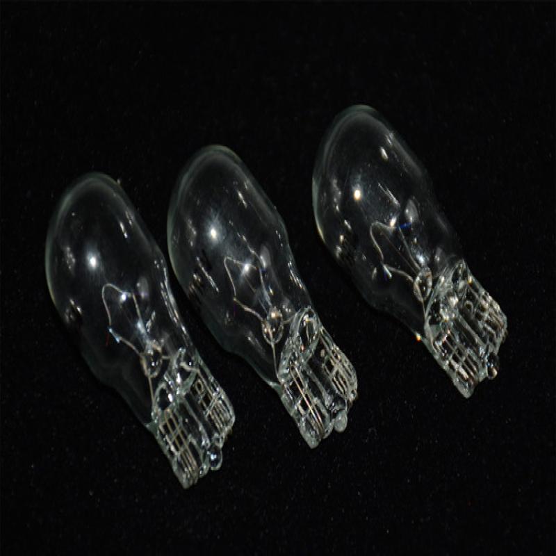 100Pcs/Box T13 Halogen Lamp Clear Glass Warm White Amber 10W Car Interior Light Clearance Light Automotive Halogen Light Bulbs