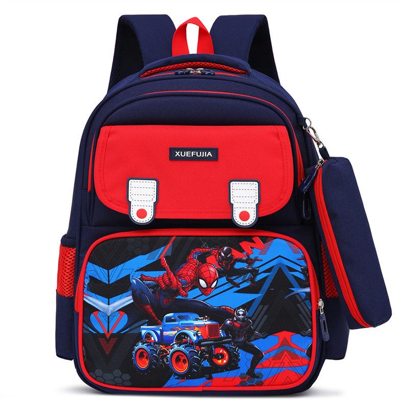 Kindergarten Primary School Students Schoolbag Cute Cartoon Cute Puppy Baby Backpack Large Capacity Children S Backpack красный