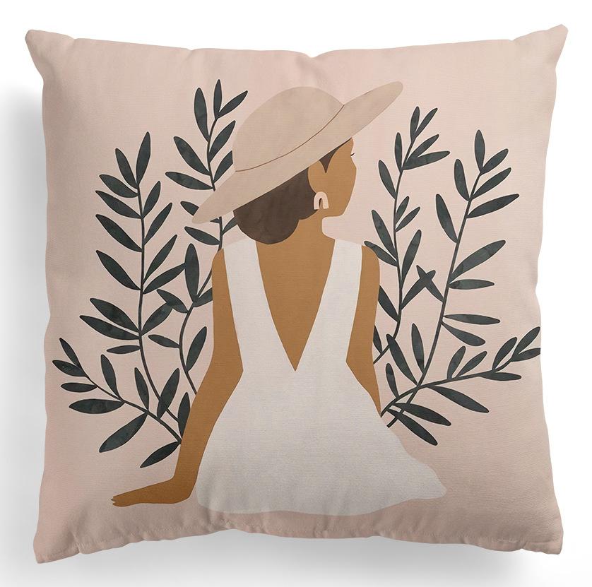 Home Kissenbezug, quadratisch, Bürodekoration, Kissenbezug, abstrakte Malerei, Druckmuster, Dekoration