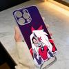 H-hazbin hotel V-veggie  Phone Case Transparent Silicone Soft For iPhone 17 16 15 14 13 12 11 Mini Pro Max Plus