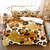 Gold Chain Leopard Leopard Print Comforter Cover King Size Women Cheetah Duvet Cover Set Home Hotel Room Soft Bedding Sets 3D
