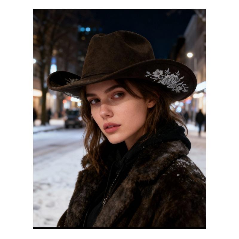 Women S Vintage Flat Top Curved Brim Polyester Hat All Season Adjustable Hat